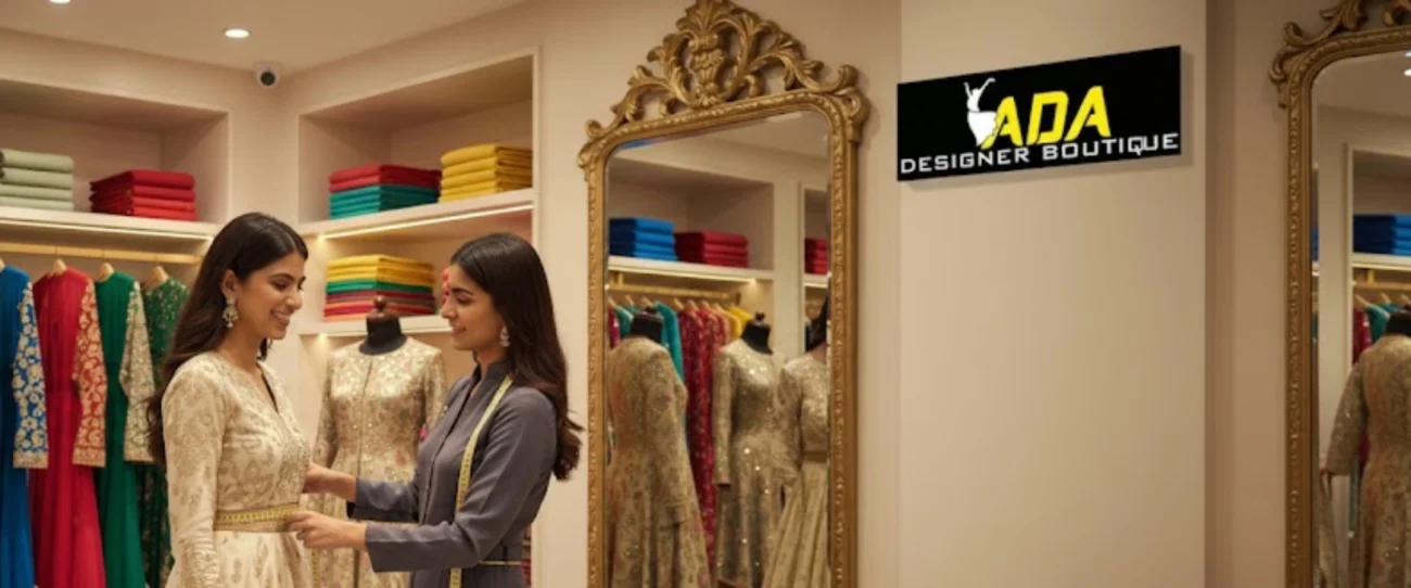 Ada Designer Boutique Jaipur custom stitching, designer blouses, bridal wear and ladies tailoring services